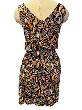 Lucky Brand Abstract Pull On Mini Dress
